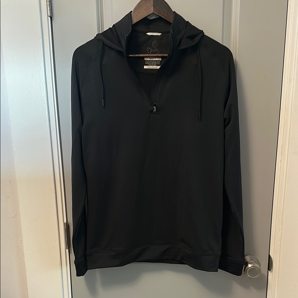 Swannies.co Black Zip Up Men's golf hoodie